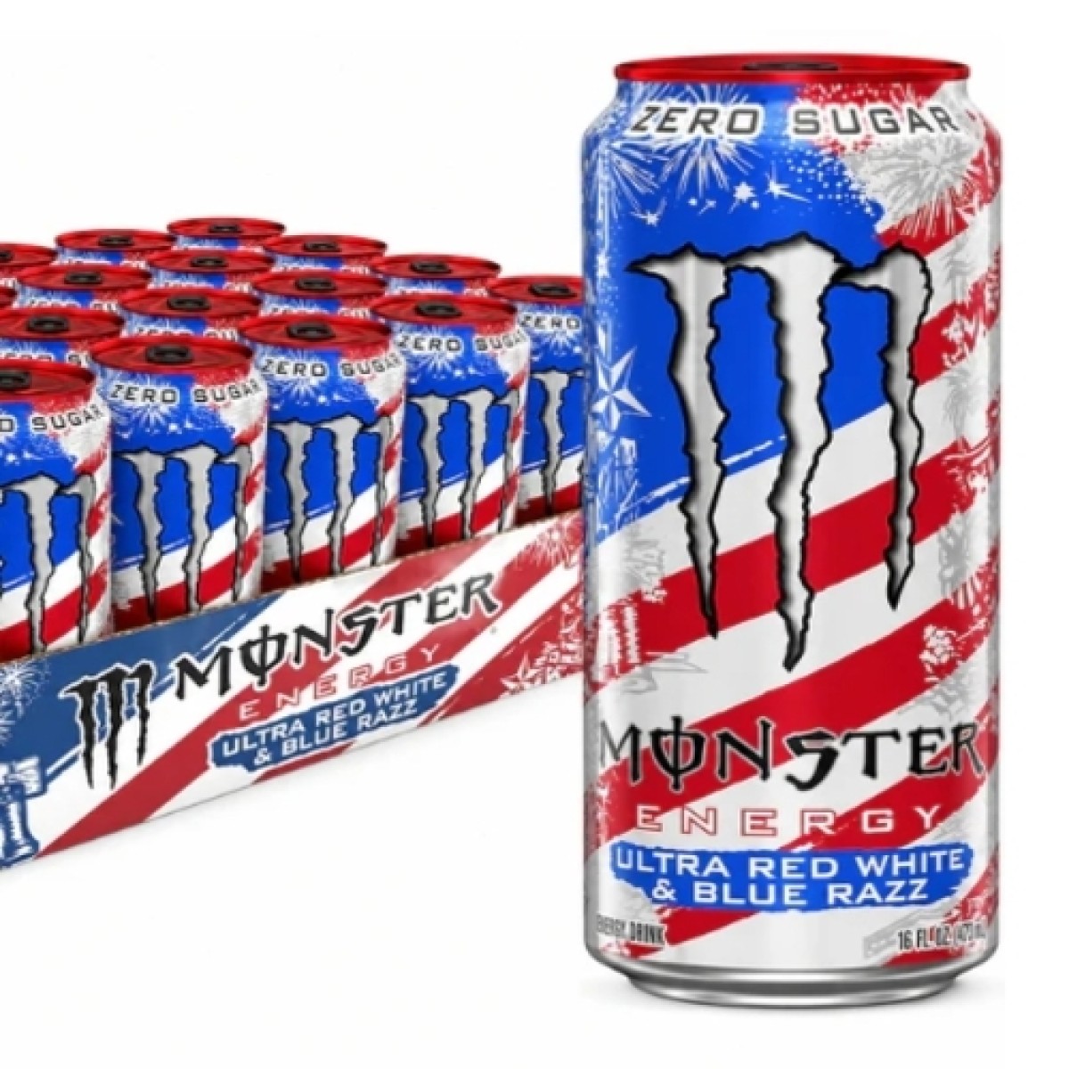 Monster ultra red white blue razz 12x473ml USA